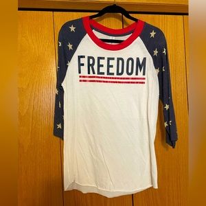 “Freedom” Baseball Style Top